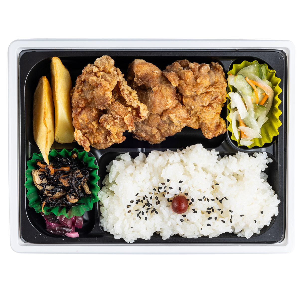 矢島ハム　唐揚げ弁当　856円(税込)